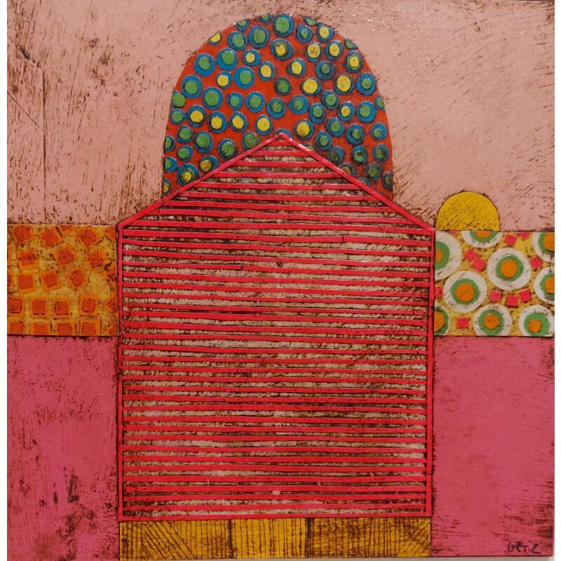 Peinture Open armas 3 par Ortiz Gustavo | Tableau Art Singulier Acrylique Collage