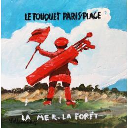 Painting Golfeur by Lallemand Yves | Painting Figurative Acrylic Pop icons, Sport