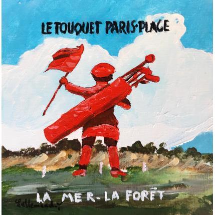 Pintura Golfeur por Lallemand Yves | Pintura Figurativo Acrílico Deporte, Iconos pop