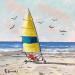 Painting Char à voile by Lallemand Yves | Painting Figurative Marine Sport Acrylic