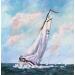 Peinture Voilier par Lallemand Yves | Tableau Figuratif Marine Sport Acrylique