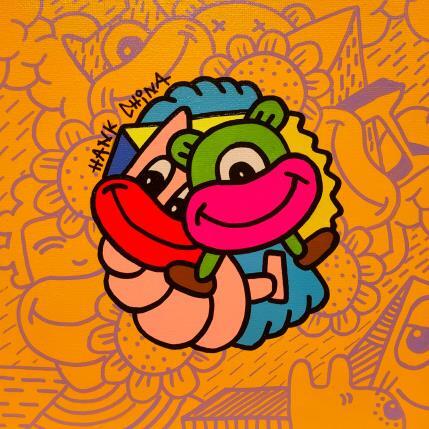 Pintura Wild Two por Hank China | Pintura Pop art Acrílico, Posca Iconos pop