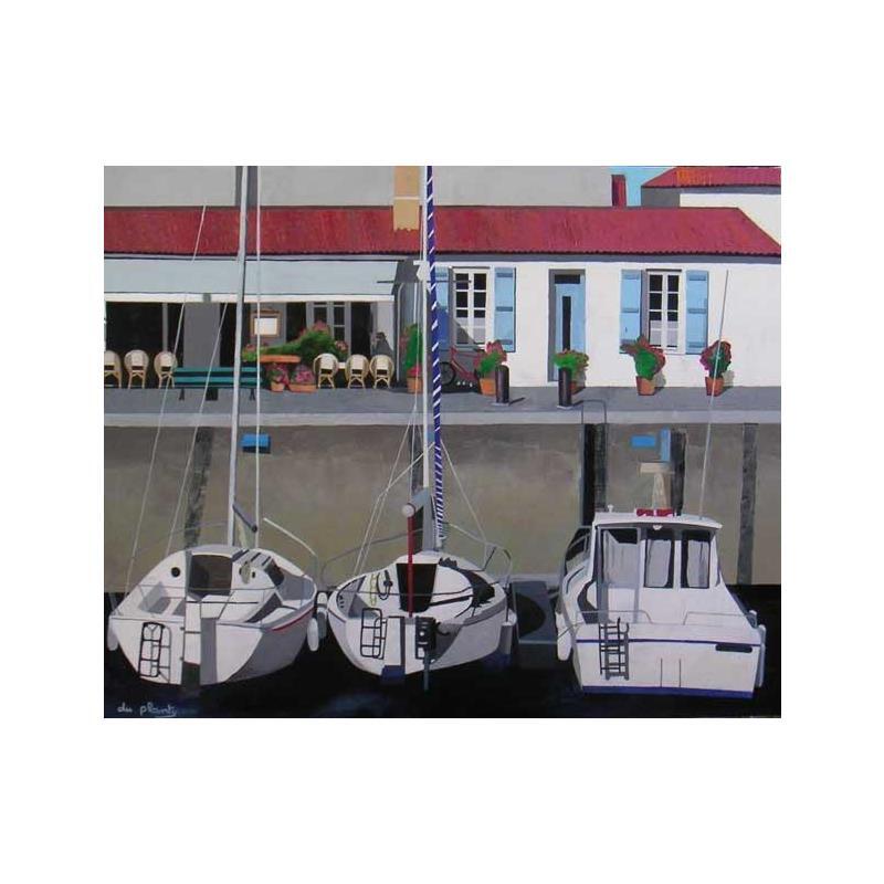 Pintura St Martin de Ré por Du Planty Anne | Pintura Figurativo Marine Aceite