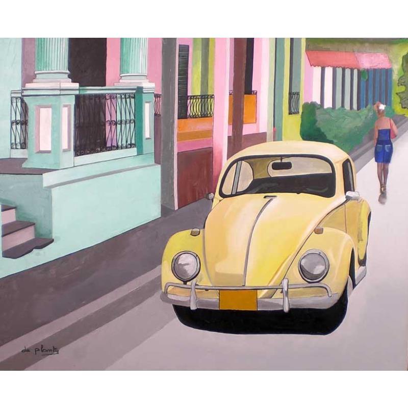 Pintura La coccinelle à Cuba por Du Planty Anne | Pintura Figurativo Acrílico