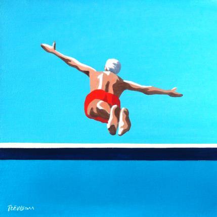 Peinture The jump par Trevisan Carlo | Tableau Surréalisme Huile Marine