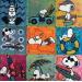 Peinture Snoopy beach by 9 par Kikayou | Tableau Pop-art Graffiti Acrylique Collage