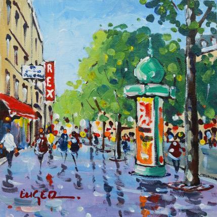 Painting PRES DU REX A PARIS by Euger | Painting Figurative Acrylic Life style, Pop icons, Urban