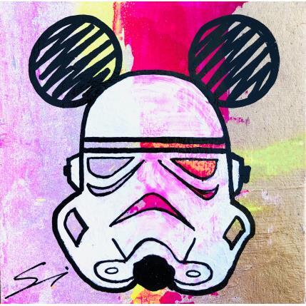Painting MICKEY STAR WARS by Mestres Sergi | Painting Pop-art Acrylic, Graffiti Pop icons