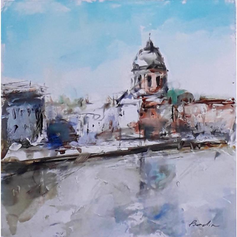 Painting le dome de la grave by Poumelin Richard | Painting Figurative Landscapes Nature Life style Oil