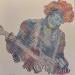 Gemälde The most iconic Jimi Hendrix von Schroeder Virginie | Gemälde Pop-Art Pop-Ikonen Acryl