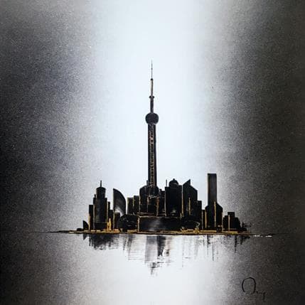 Peinture Fantastic par Rey Julien | Tableau Figuratif Acrylique noir & blanc