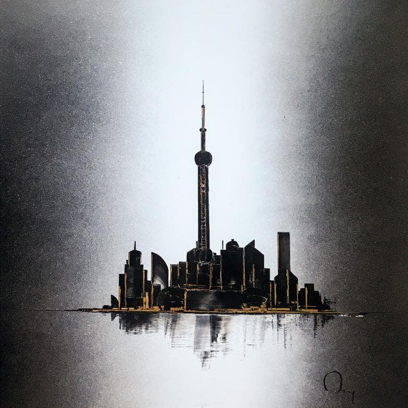 Painting Fantastic by Rey Julien | Painting Figurative Black & White Acrylic