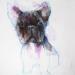 Peinture Bull Dog par Bergues Laurent | Tableau Figuratif Animaux Aquarelle Acrylique Fusain