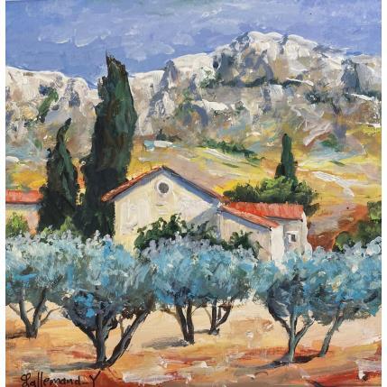 Peinture Paysage de Provence par Lallemand Yves | Tableau Figuratif Acrylique Urbain