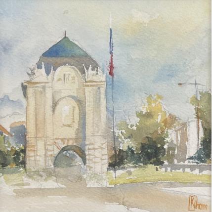 Painting Porte de France by Khomyakova  Liliya  | Painting Figurative Watercolor