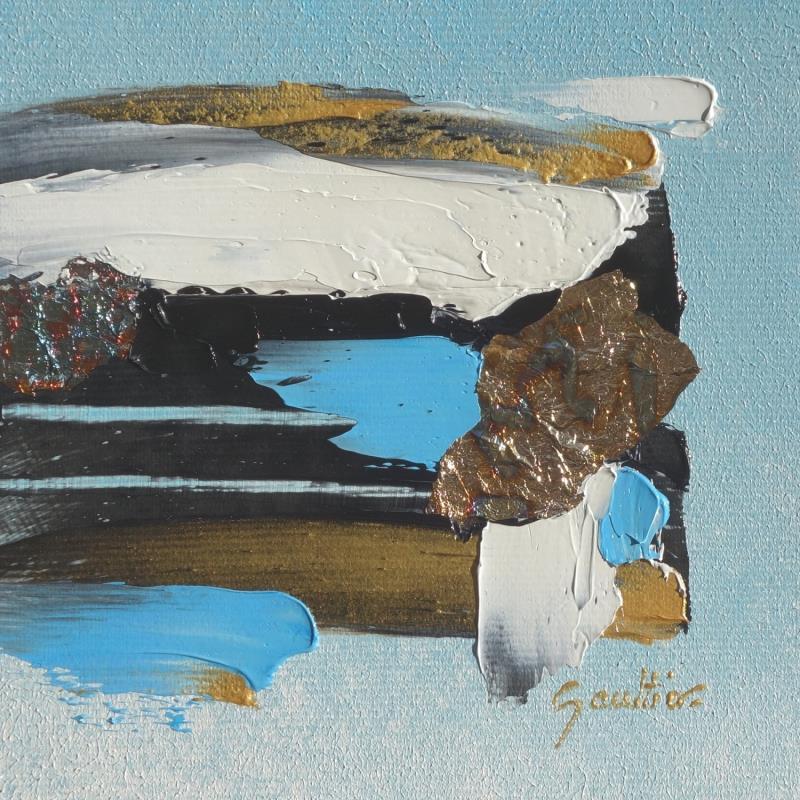 Painting Just for you by Gaultier Dominique | Painting Abstract Black & White Oil