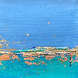 Peinture Ciel degagé par Dravet Brigitte | Tableau Abstrait Acrylique Paysages