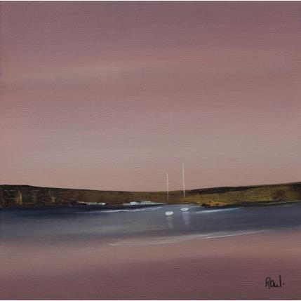 Gemälde Douceur marine 52 von Roussel Marie-Ange et Fanny | Gemälde Figurativ Öl Marine, Minimalistisch