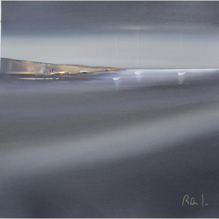 Gemälde Ambiance marine 52 von Roussel Marie-Ange et Fanny | Gemälde Figurativ Öl Marine, Minimalistisch