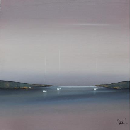 Peinture Douceur marine 52 par Roussel Marie-Ange et Fanny | Tableau Figuratif Huile Marine, Minimaliste