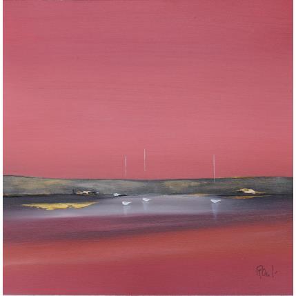 Gemälde Impression marine 52 von Roussel Marie-Ange et Fanny | Gemälde Figurativ Öl Marine, Minimalistisch