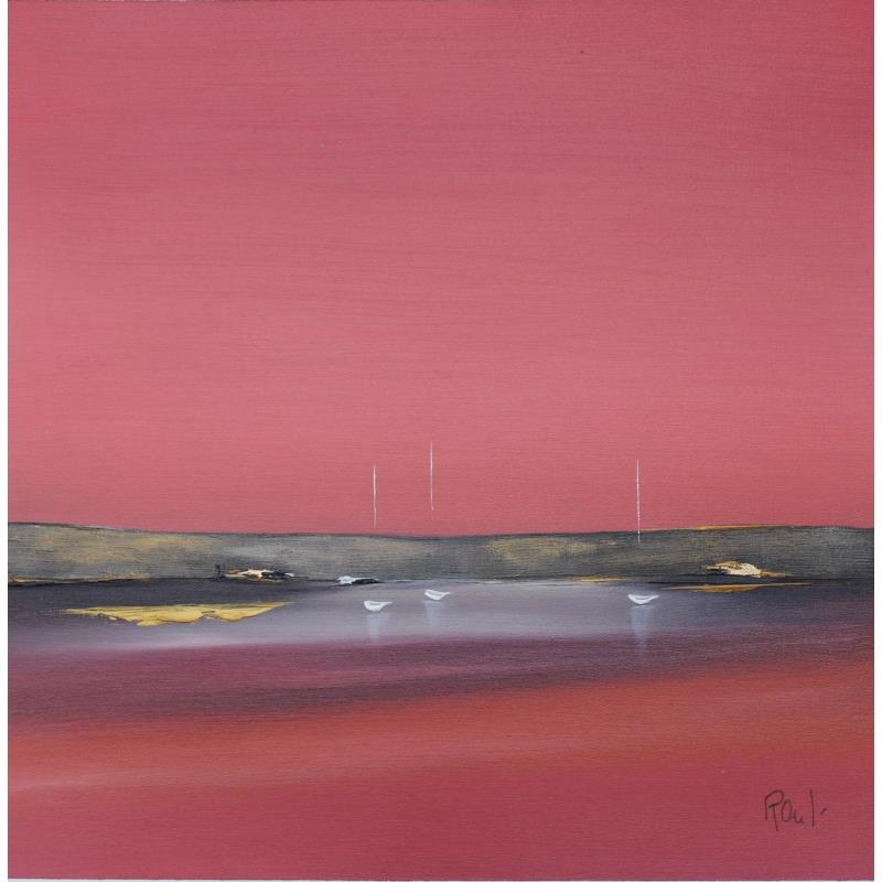 Gemälde Impression marine 52 von Roussel Marie-Ange et Fanny | Gemälde Figurativ Marine Minimalistisch Öl