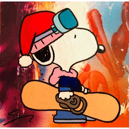 Gemälde Snoopy snower von Mestres Sergi | Gemälde Pop-Art Acryl, Graffiti Pop-Ikonen