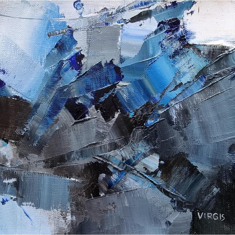 Painting A night without rest by Virgis | Painting Abstract Minimalist Oil