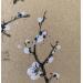 Painting White Cherry blossom  by Yu Huan Huan | Painting Figurative Nature Ink