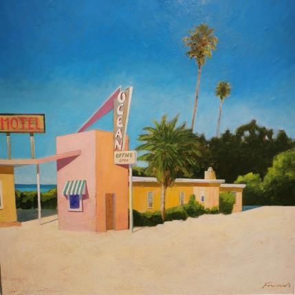 Peinture Le dernier motel par Foucras François | Tableau Figuratif Acrylique, Huile