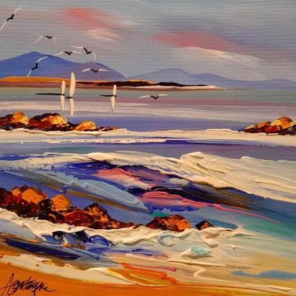 Peinture Les vagues de la paix par Fonteyne David | Tableau Figuratif Acrylique Marine