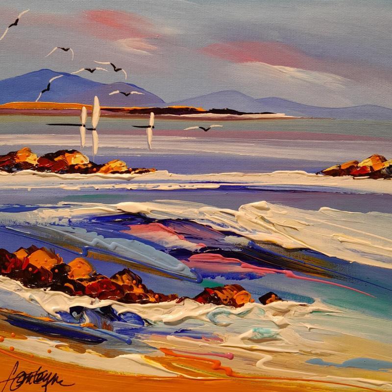 Peinture Les vagues de la paix par Fonteyne David | Tableau Figuratif Marine Acrylique