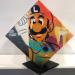 Sculpture Cube Mario par Lemoine Mael | Sculpture Pop-art Icones Pop Graffiti