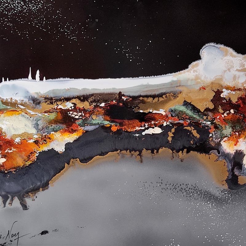 Peinture C2459 par Naen | Tableau Abstrait Minimaliste Acrylique Encre