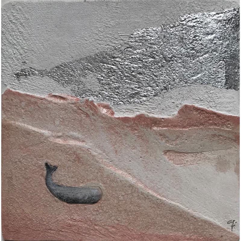 Painting HELSINKY by Roma Gaia | Painting Naive art Minimalist Acrylic Sand