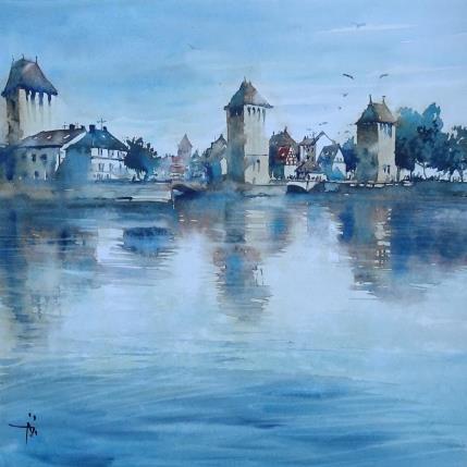 Peinture Ponts Couverts  par Abbatucci Violaine | Tableau Figuratif Aquarelle