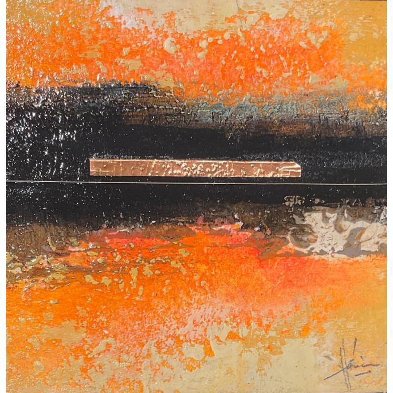 Painting Abstraction #1729 by Hévin Christian | Painting Abstract Minimalist Oil Acrylic Pastel