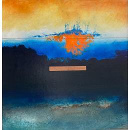 Painting Abstraction #1775 by Hévin Christian | Painting Abstract Acrylic, Oil, Pastel Minimalist