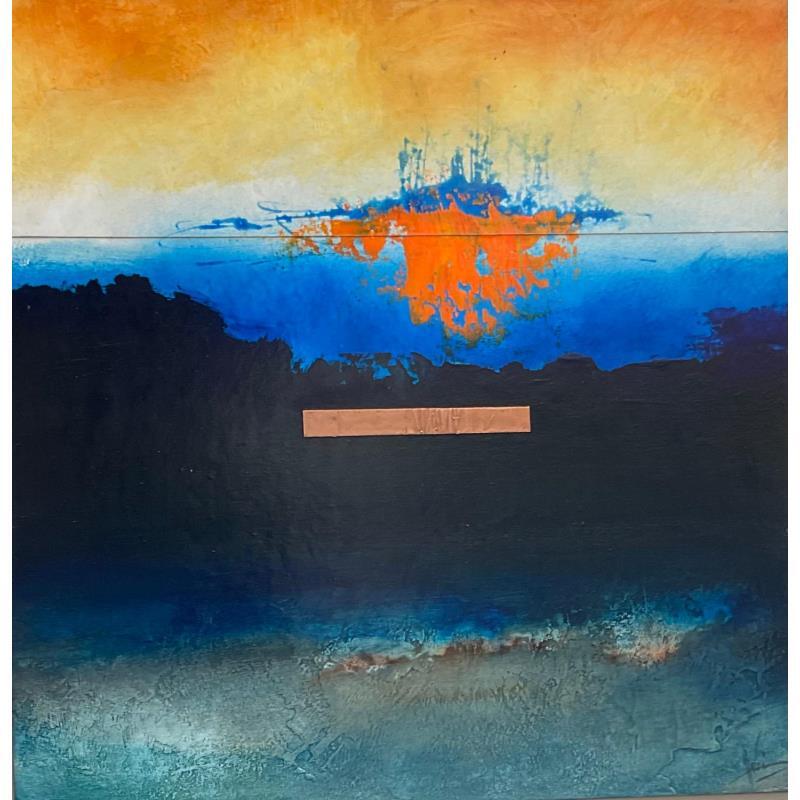 Painting Abstraction #1775 by Hévin Christian | Painting Abstract Minimalist Oil Acrylic Pastel