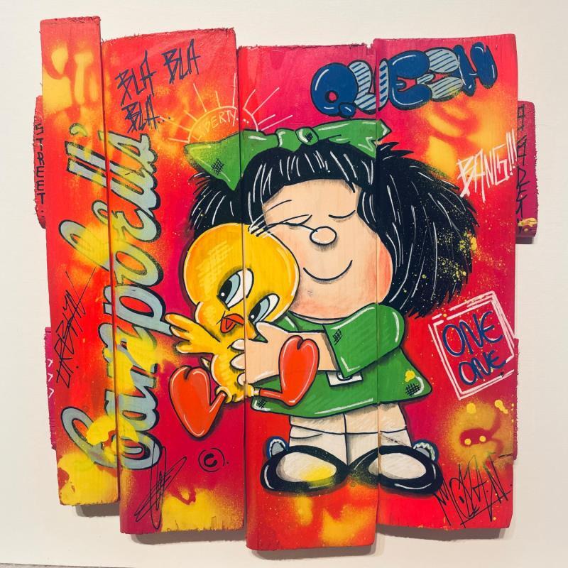 Pintura One love por Molla Nathalie  | Pintura Pop art Iconos pop Acrílico Posca