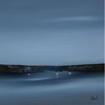 Peinture Emotions marines 55 par Roussel Marie-Ange et Fanny | Tableau Figuratif Huile Marine, Minimaliste