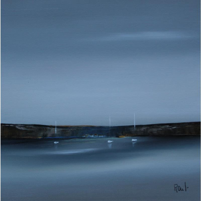 Painting Emotions marines 55 by Roussel Marie-Ange et Fanny | Painting Figurative Marine Minimalist Oil