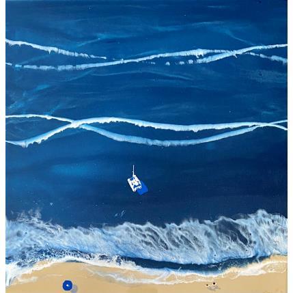 Peinture Sailing enthousiasts par Aurélie Lafourcade painter | Tableau Figuratif Acrylique, Résine Marine, Minimaliste, Paysages