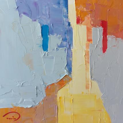 Painting Deux fenetres by Tomàs | Painting Abstract Oil Urban