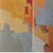 Peinture Reflects orange par Tomàs | Tableau Abstrait Urbain Huile