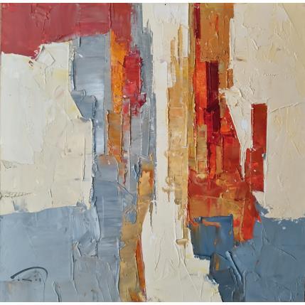 Painting La ville grise by Tomàs | Painting Abstract Oil Life style, Pop icons, Urban