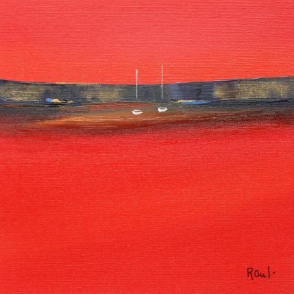 Gemälde Emotions marines 51 von Roussel Marie-Ange et Fanny | Gemälde Figurativ Öl Marine, Minimalistisch, Pop-Ikonen