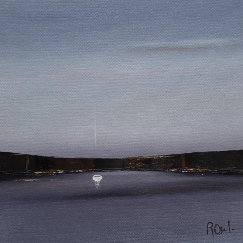 Painting Instant d'émotion 51 by Roussel Marie-Ange et Fanny | Painting Figurative Marine Minimalist Oil