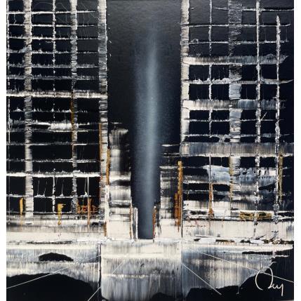 Peinture Shades par Rey Julien | Tableau Figuratif Feuille d'or, Laque Urbain