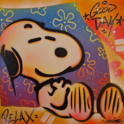 Painting snoopy dodo by Lemoine Mael | Painting Pop-art Acrylic, Graffiti Pop icons